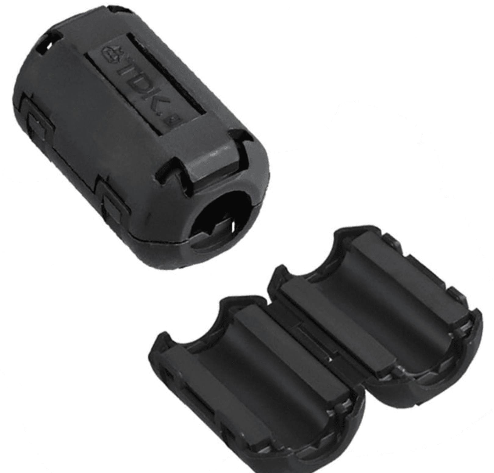 Cable-mounted ferrite product group